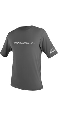 2024 O'Neill Hommes Basic Skins Short Sleeve Sun Shirt 3402 - Graphite